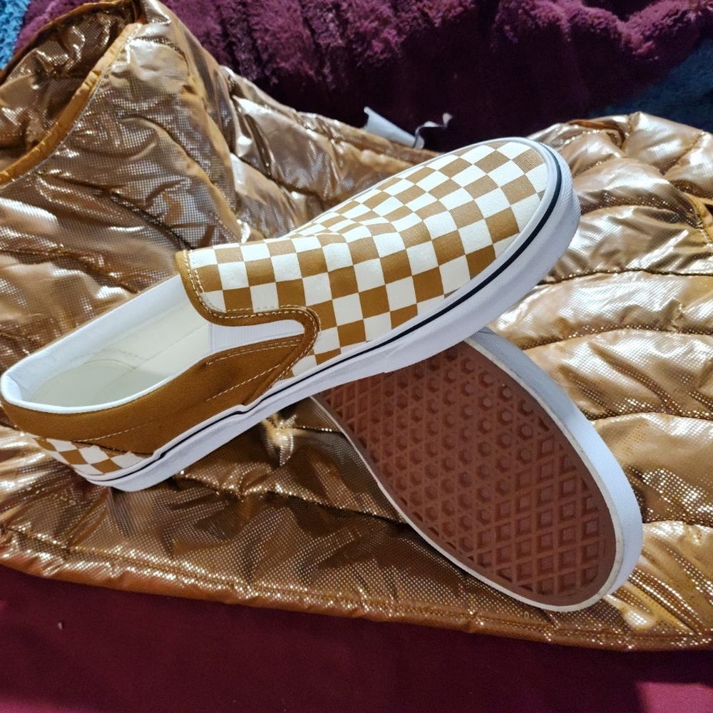 Van's Checker Board slip on's